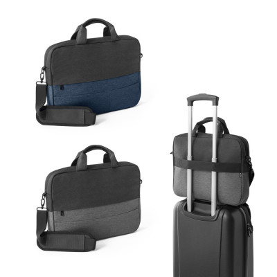 GENOA. Padded laptop bag in 600D high-density recycled polyester 15
